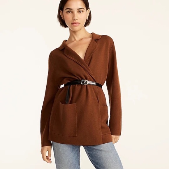 J. Crew Jackets & Coats J Crew Eloise Knit Wool Blend Sweater